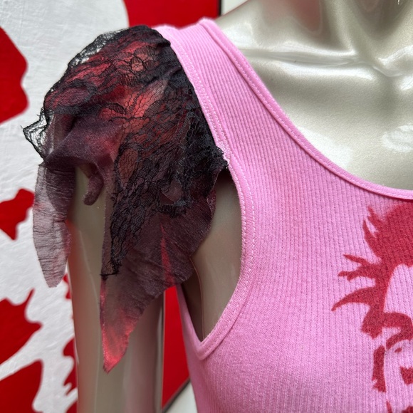 Sid Vicious punk rock Sex Pistols goth rave Harajuku flutter sleeve tanktop m - Picture 5 of 17